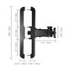 Car Headrest Mount Holders for Dual Screen Portable DVD Player, Twin Car DVD Player Headrest Mounts for WONNIE/Sylvania/NAVISKAUTO Portable DVD Player, 2 Sets Seat Headrest Brackets view 3