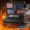 Gavigain Fireproof Document Bag, High Temperature Resistant Waterproof Filing Storage Box, Portable Fireproof File Box with Lock for Office Travel view 2