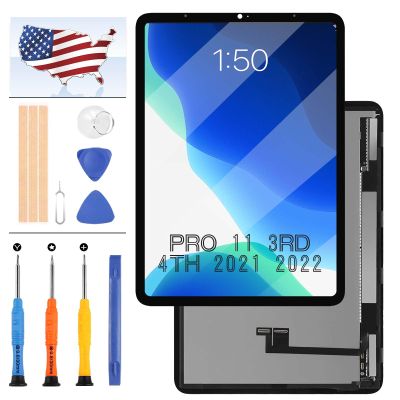 OLED for iPad Pro 11 3rd 4th Gen 2021 2022 LCD Screen Replacement for iPad A2377 A2459 A2301 A2460 2022 A2435 A2761 A2762 A2759 LCD Display Touch Screen Digitizer Glass Assembly with Tool 11"