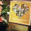 Personalized Couple Picture Frame Light Box with 15 Photos Heart Photo Collage Shadow Box Customized Couple Name Wood Lights I Love You Every Single Day Memory Frame for Lover Wife Girlfirend view 3
