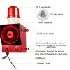 EOKHEOY Sound and Light Industrial Alarm Siren Adjustable Volume Tone Emergency Security Siren 0-130dB Loud Speaker 12 Tones Switchable 45Watt Alarm Range of 100-150 Meters AC110-120V EOK-05 view 3