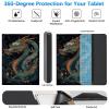 BREIDMKFM Keyboard Case for Kindle Fire HD 10 & 10 Plus Tablet (13th/11th Gen, 2023/2021 Release) 10.1", Smart Tablet Cover with Detachable Wireless Bluetooth Keyboard, Dragon view 3