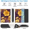 BREIDMKFM Keyboard Case for Kindle Fire HD 8 & 8 Plus Tablet (12th/10th Gen, 2022/2020 Release) 8", Smart Tablet Cover with Detachable Wireless Bluetooth Keyboard, Floral view 3