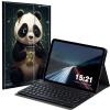 BREIDMKFM Keyboard Case for Kindle Fire HD 8 & 8 Plus Tablet (12th/10th Gen, 2022/2020 Release) 8", Smart Tablet Cover with Detachable Wireless Bluetooth Keyboard, Panda view 1