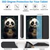 BREIDMKFM Keyboard Case for Kindle Fire HD 8 & 8 Plus Tablet (12th/10th Gen, 2022/2020 Release) 8", Smart Tablet Cover with Detachable Wireless Bluetooth Keyboard, Panda view 3
