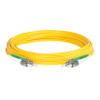 SpeedyFiberTX 6-Pack 1.5 Meter FC/A to FC/A Fiber Optic Patch Cable, Green and White Boots, Corning SMF-28 Ultra Single-Mode 9/125um Optical Fiber, Duplex Yellow Riser OFNR Cable Jacket view 3