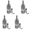 BJDZ 50Ohm 4Pcs UHF PL259 SO239 Female Straight Crimp Mount for Radio Coax LMR195 RG223 RG58 RG400 Connector for Walkie-Talkie System, 4G/5G Antenna, Drone of romote, view 1