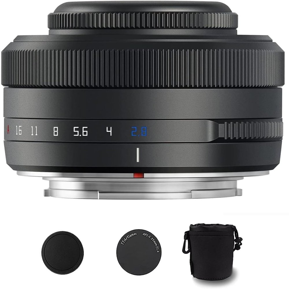 TTartisan 27mm F2.8 Auto Focus APS-C Frame Lens with X-Mount Cameras XS10 X-A5 X-A7 X-M1 X-M2 X-E4 X-T1 X-T10 X-T2 X-T20 X-T3 X-T4 X-T100 X-T200 X-T30 X-Pro1 X-Pro2 X-Pro3 X-E1 Titanium
