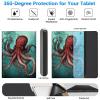 BREIDMKFM Keyboard Case for Kindle Fire HD 8 & 8 Plus Tablet (12th/10th Gen, 2022/2020 Release) 8", Smart Tablet Cover with Detachable Wireless Bluetooth Keyboard, Octopus view 3