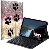 BREIDMKFM Keyboard Case for Kindle Fire Max 11 Case (13th Generation, 2023 Release) 11", Fire Max 11 2023 Tablet Cover with Detachable Wireless Bluetooth Keyboard, Black Dog Paw Sparkles view 1