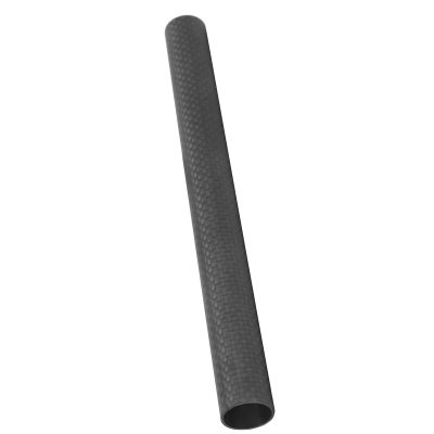 15mm Carbon Fiber Tube Rod, Lightweight Camera Photo Extension Rods Compatible with 15mm Rod Rail Support System, Follow Focus, Matte Box(20cm-Black)