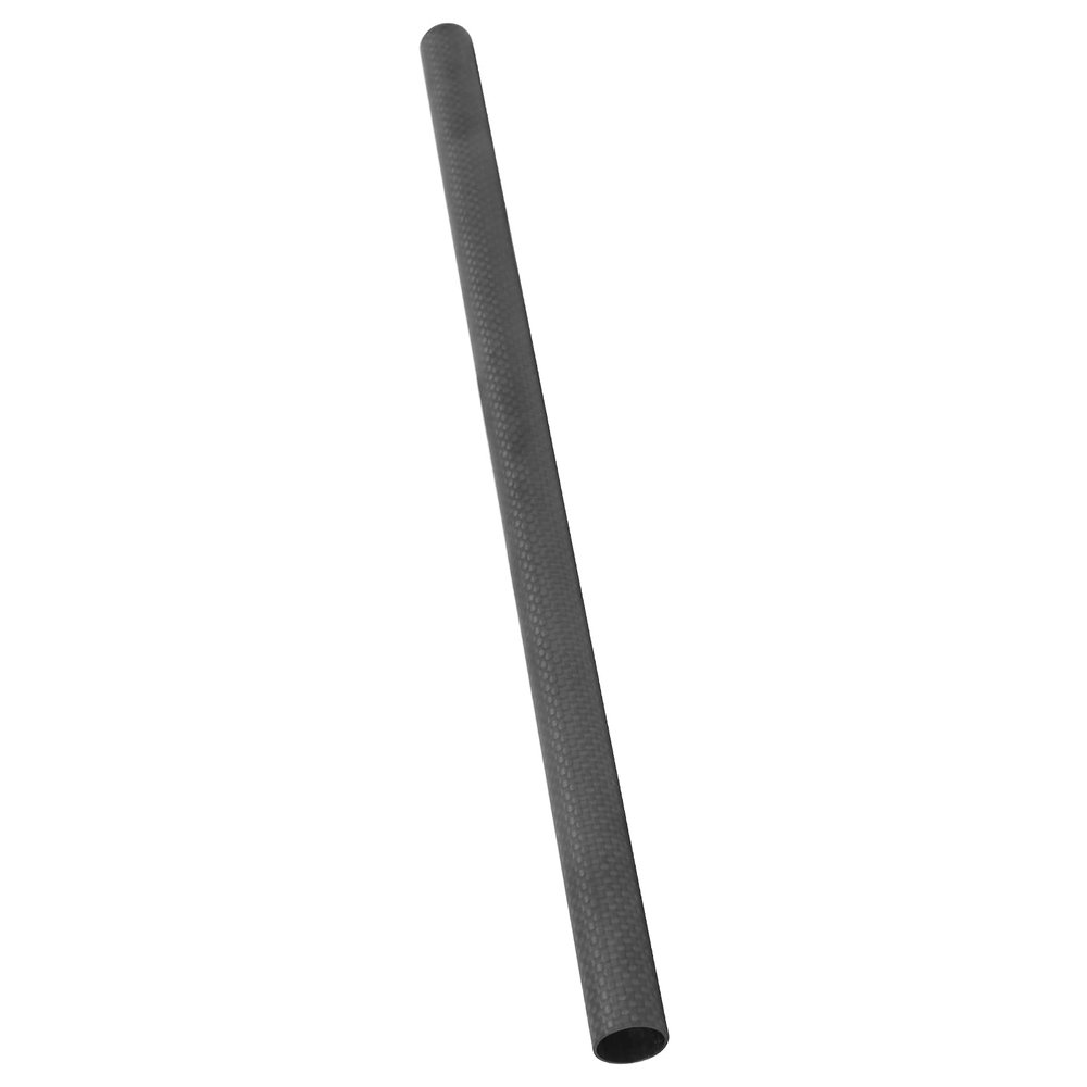 15mm Carbon Fiber Tube Rod, Lightweight Camera Photo Extension Rods Compatible with 15mm Rod Rail Support System, Follow Focus, Matte Box(40cm-Black)
