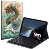 BREIDMKFM Keyboard Case for Kindle Fire Max 11 Case (13th Generation, 2023 Release) 11", Fire Max 11 2023 Tablet Cover with Detachable Wireless Bluetooth Keyboard, Dragon in Waves view 1