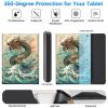 BREIDMKFM Keyboard Case for Kindle Fire Max 11 Case (13th Generation, 2023 Release) 11", Fire Max 11 2023 Tablet Cover with Detachable Wireless Bluetooth Keyboard, Dragon in Waves view 3