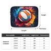 Color Baseball Print Laptop Sleeve Shockproof Laptop Case 10 Inch Durable Laptop Bag Computer Cover for Most Computers view 4