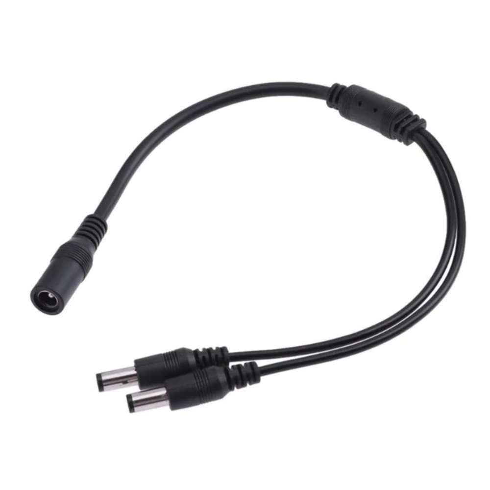 YSJJZRL 70cm 1 Female to 2/3/4/5/8/10 Male 5.5x2.5mm CCTV DC Power Supply Splitter Cable (DC 5.5x2.5mm 1 to 2)