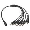 YSJJZRL 70cm 1 Female to 2/3/4/5/8/10 Male 5.5x2.5mm CCTV DC Power Supply Splitter Cable (DC 5.5x2.5mm 1 to 8) view 1