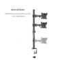 400mm DL-T901-240 Desktop Stand Full Motion 360 Degree Steel Monitor Holder 10"-27" Clamp Base Monitor Mount Arm Load 15kg (Color : Separate arm clamp) view 4