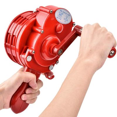 XLTEAM Hand Crank Siren Horn, 110db Portable Manual Operated Air Raid Siren, Hand Crank No Power Alarm, for Emergency Situations, Factories Schools, Fire Alarm, Tornado Air Raid