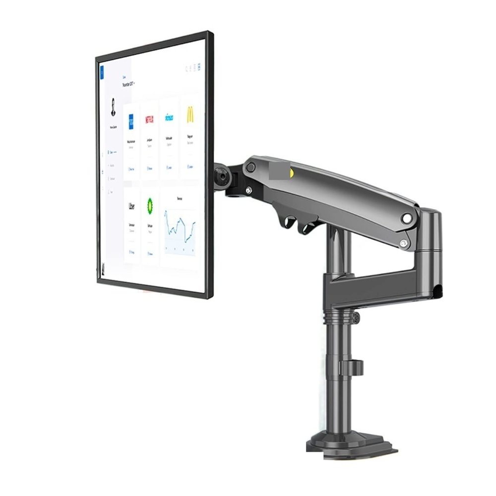 H100 Gas Spring 22-35" LCD LED Monitor Holder Arm Full Motion Desktop Monitor TV Mount Bracket Load 2-12 Kgs (Color : H100)