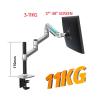 8013 LCD Screen Desktop Full Motion Three 15-32" 17-38" Monitor Stand Mechanic Spring Arm Aluminum Monitor 1-10kg 3-11kg (Color : 8013II 17cm Black) view 4