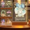 Greaxid Personalized Night Light for Kids Custom Engraved Name Acrylic LED Lights with Wood Base for Nursery Bedroom Decor Night Lamp, Customized Birthday Gifts for Boy,Elephant view 1