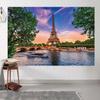 15x10ft Eiffel Tower Backdrop Paris Cityscape Bridge Lake Outdoor Scene Photography Background Honeymoon Travel Wedding Decoration Adults Portrait Supplies Photo Booth Props view 4