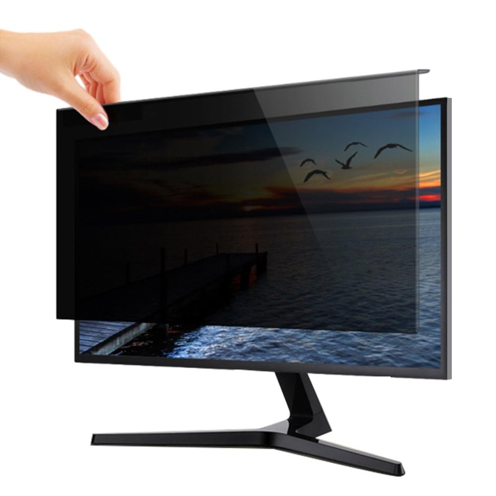 JQZWXX Desktop Computer Privacy Protective Film 24-32in Magnetic Privacy Screen Can Be Hung Removable Privacy Screen Protect Information HD Eye Protection Anti-Glare and Anti-Blue Light,27in 612.6*356
