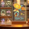 Greaxid Personalized Night Light for Kids Custom Engraved Name Acrylic LED Lights with Wood Base for Nursery Bedroom Decor Night Lamp, Customized Birthday Gifts for Boy and Girl,Rocket view 1