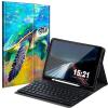 BREIDMKFM Keyboard Case for iPad 10th Gen 2022 10.9 Inch with Pencil Holder, Detachable Wireless Bluetooth Keyboard Tablet Cover for iPad 10th Gen A2696 A2757 A2777, Sea Turtles in Ocean view 1