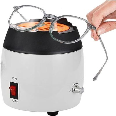 CHIPEL Optical Eyeglasses Frame Warmer Frame Heater, with Windproof Cover Heat Collecting Hood, Ceramic Baking Machine, for Eyeglasses Frame Processing Industries and Shop