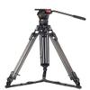 TERIS New N10T 12KG Professional Tripod Kit Carbon Fiber Video Camera Tripod with 100mm Bowl Fluid Head 68" Height for Professional Video Camera 10 Dynamic Balance Heavy Duty view 1