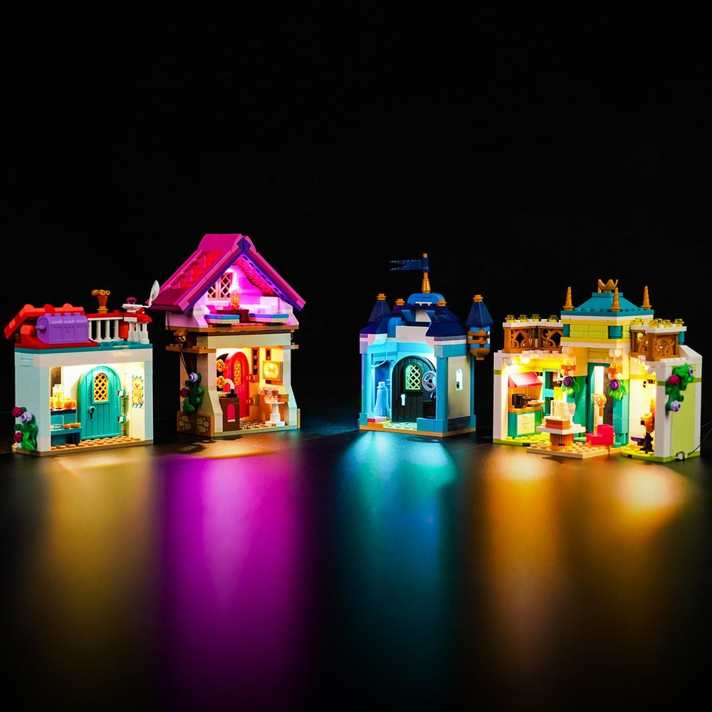 BrickBling LED Light Kit Compatible with Lego Princess Market Adventure (No Model), Creative Lighting Compatible with Lego 43246, A Great Gift for Girls