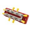 Power Distribution Block Bus Bar Double Row with Cover and Ring Terminals for Boat/Car/RV/Yacht, 4 x M6 Screws Terminals, Max 48V 150A (Red) view 3