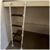 LXLZYXSF Heavy Duty Bunk Bed Ladder with Rungs Pad, Tree Climbing Ladder Basement Emergency Escape Ladder, Wrought Iron Attic Ladder 4 5 6 7 Feet Tall (Color : White, Size : 42inch/3.5ft/107cm H) view 1