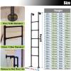 LXLZYXSF Heavy Duty Bunk Bed Ladder with Rungs Pad, Tree Climbing Ladder Basement Emergency Escape Ladder, Wrought Iron Attic Ladder 4 5 6 7 Feet Tall (Color : White, Size : 42inch/3.5ft/107cm H) view 3