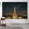 10x6.5ft Eiffel Tower Backdrop Paris City Night Scenery Photography Background French Landmark Cityscape Wedding Birthday Party Banner Decorations Supplies Photo Booth Props view 4