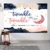 12x8ft Twinkle Twinkle Little Star Backdrop Navy Blue Pink Moon Stars Gender Reveal Photography Background Gender Reveal Party Banner Decorations Supplies Photo Booth Props view 4