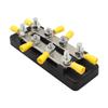 Power Distribution Block Bus Bar Double Row with Cover and Ring Terminals for Boat/Car/RV/Yacht, 4 x M6 Screws Terminals, Max 48V 150A (Black) view 3