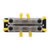 Power Distribution Block Bus Bar Double Row with Cover and Ring Terminals for Boat/Car/RV/Yacht, 4 x M6 Screws Terminals, Max 48V 150A (Black) view 4