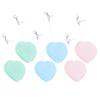 jojofuny 6pcs Screen Cleaning Cloths for Phones Lenses and Glasses Soft Microfiber for Cleaning Portable Design Heart-Shaped Colors view 2