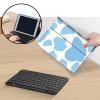 Case for Amazon Fire HD 10 & 10 Plus Tablet (13th/11th Generation, 2023/2021 Release) 10.1" with Keyboard, PU Leather Multiple-Angles Keyboard Case for Amazon Fire Tablet 10, Blue Cow Print view 3