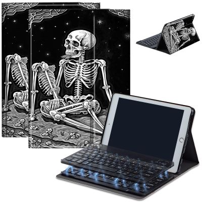 AIRWEE Case for Amazon Fire HD 10 & 10 Plus Tablet (13th/11th Generation, 2023/2021 Release) 10.1" with Keyboard, PU Leather Multiple-Angles Keyboard Case for Amazon Fire Tablet 10, Skeleton