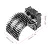 MUNEFE Aluminum Motor Heat Sink,Rc Motor Heatsink,Radiators for Coolin Fans,Suitable for Effective Heat Dissipation Equipment(Black) view 2