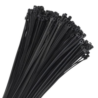 MECCANIXITY 1000pcs 4 Inch 11 Lbs Cable Zip Ties Self-Locking Small Nylon Cable Tie Wraps 1/8" for Cord Management, Black