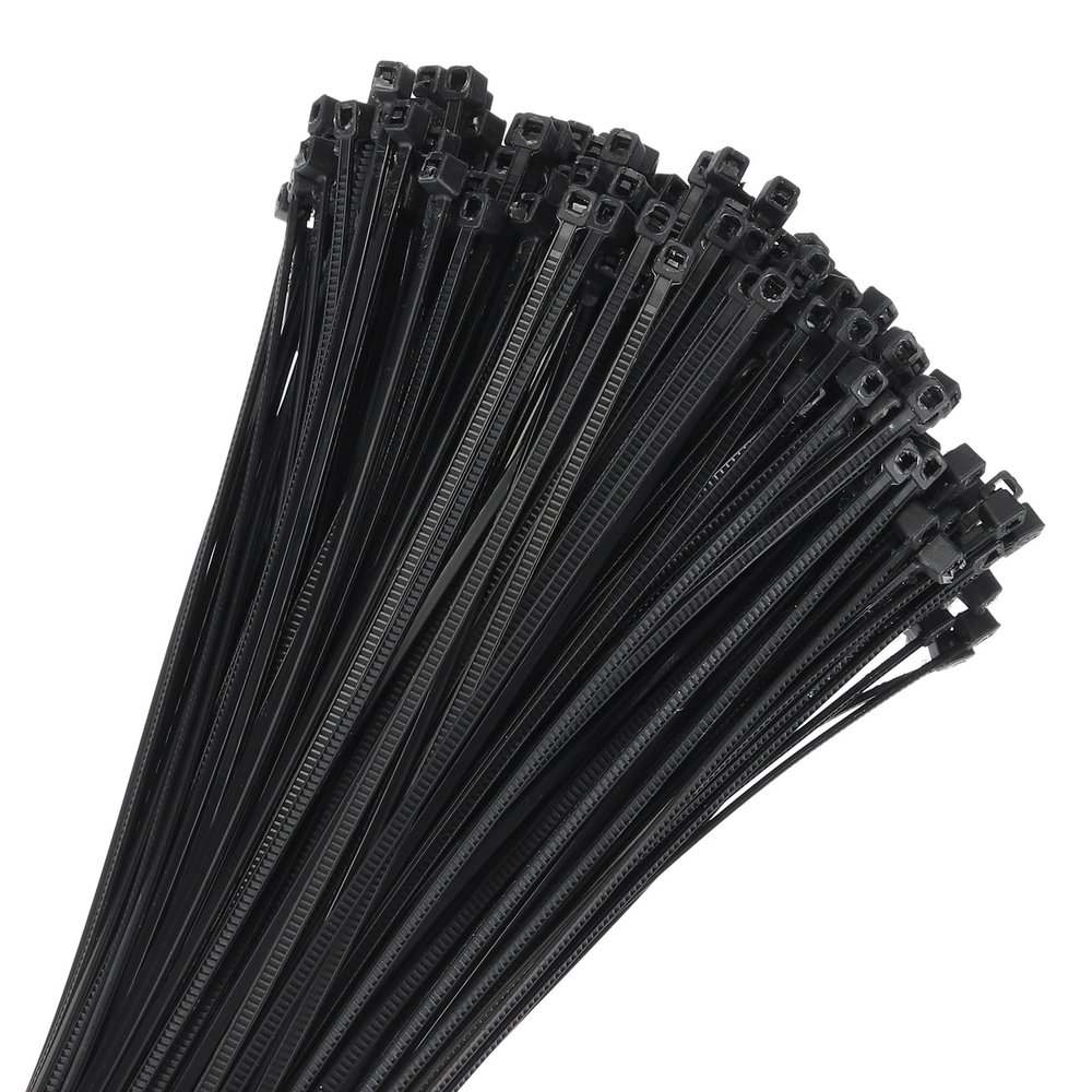 MECCANIXITY 1000pcs 4 Inch 11 Lbs Cable Zip Ties Self-Locking Small Nylon Cable Tie Wraps 1/8" for Cord Management, Black