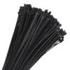 MECCANIXITY 1000pcs 4 Inch 11 Lbs Cable Zip Ties Self-Locking Small Nylon Cable Tie Wraps 1/8" for Cord Management, Black view 1