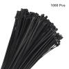 MECCANIXITY 1000pcs 4 Inch 11 Lbs Cable Zip Ties Self-Locking Small Nylon Cable Tie Wraps 1/8" for Cord Management, Black view 3