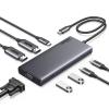 UGREEN 8 in 1 USB C 4K Docking Station Dual Monitor, Triple Display USB C Hub with 2 HDMI, VGA, 2 USB A&C 3.2 Ports, 100W PD, Compatible for MacBook, Dell, HP, Lenovo, Surface etc view 1
