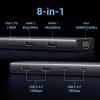 UGREEN 8 in 1 USB C 4K Docking Station Dual Monitor, Triple Display USB C Hub with 2 HDMI, VGA, 2 USB A&C 3.2 Ports, 100W PD, Compatible for MacBook, Dell, HP, Lenovo, Surface etc view 2